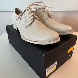 Jil Sander Women’s Beige Leather Oxfords